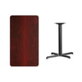 thumbnail image 4 of Flash Furniture Graniss 24'' x 42'' Rectangular Mahogany Laminate Table Top with 23.5'' x 29.5'' Table Height Base, 4 of 5