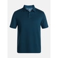 thumbnail image 4 of George Men's and Big Men's Double Knit Polo Shirt with Short Sleeves, Sizes S-5XB, 4 of 4