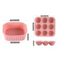 thumbnail image 6 of OIUR Air Fryer Liners Silicone Basket Square Oven Pan for Even Heating High Temp Resistant Cake Molds for Creative Cooking, 6 of 7
