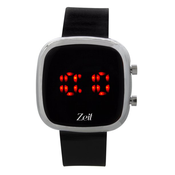 Reloj Zeit Digital Sin Género Silicón Negro Led Rojo Zeit Reloj Digital 21997