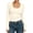 #4Khaki, variant on MYAOYINo Boundaries Ladies Long Sleeve Ribbed Tee Scoop Neck Slim Fit Casual Top