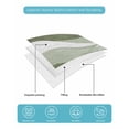 thumbnail image 5 of Quilts King Size Bedding Set, Sage Green Ombre Lightweight Quilted Comforter, Modern Moire Abstract Art Aesthetics Soft Reversible Bedspread Coverlet with Pillow Covers for All Season, 96" x 106", 5 of 7