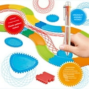 Feng Shui Import Creative Spirograph Drawing Set For Kids,Interchangeable Wheels And Rings For Geometric Art,Multi Shape Craft Kit For Student Art Project