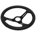 thumbnail image 4 of 1976-1995 Jeep ; VSW 6 Bolt Genuine Leather Steering Wheel Black Kit, 4 of 7