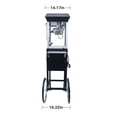 thumbnail image 3 of Donext Popcorn Machine with Cart – 8oz Popper with Stainless-steel Kettle, Heated Warming Deck and Old Maids Drawer, Black , 3 of 13