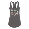 thumbnail image 2 of Positivity saying Pop Culture Ladies Racerback Tank Top, Dark Grey, X-Large, 2 of 3