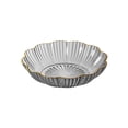 thumbnail image 2 of Iumwxz Clear Fruit Snack Plate Luxury Crystal Candy Bowl Stackable Serving Tray Home Coffee Table Living Room Party 1 Pack Gray, 2 of 6