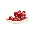 thumbnail image 4 of Women Stripe Elastic Ankle Strap Flatform Sneaker Sandal 18847, 4 of 6