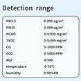 thumbnail image 3 of Medidor de calidad del aire multifuncional WiFi Tuya para el hogar HCHO TVOC Carbono, 3 of 8