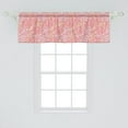 thumbnail image 2 of Ambesonne Floral Window Valance, Rose Stems Pattern Vintage Romance Feminine Design, Curtain Valance for Kitchen Bedroom Decor with Rod Pocket, 54" X 18", Pink Dried Rose, 2 of 3