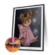 thumbnail image 2 of Cuadros Decorativos 5D Full Round Drill Diamond Painting Big Eye Girl Mosaic Art Craft (NH730) Likrtyny embutido en tela, 2 of 6
