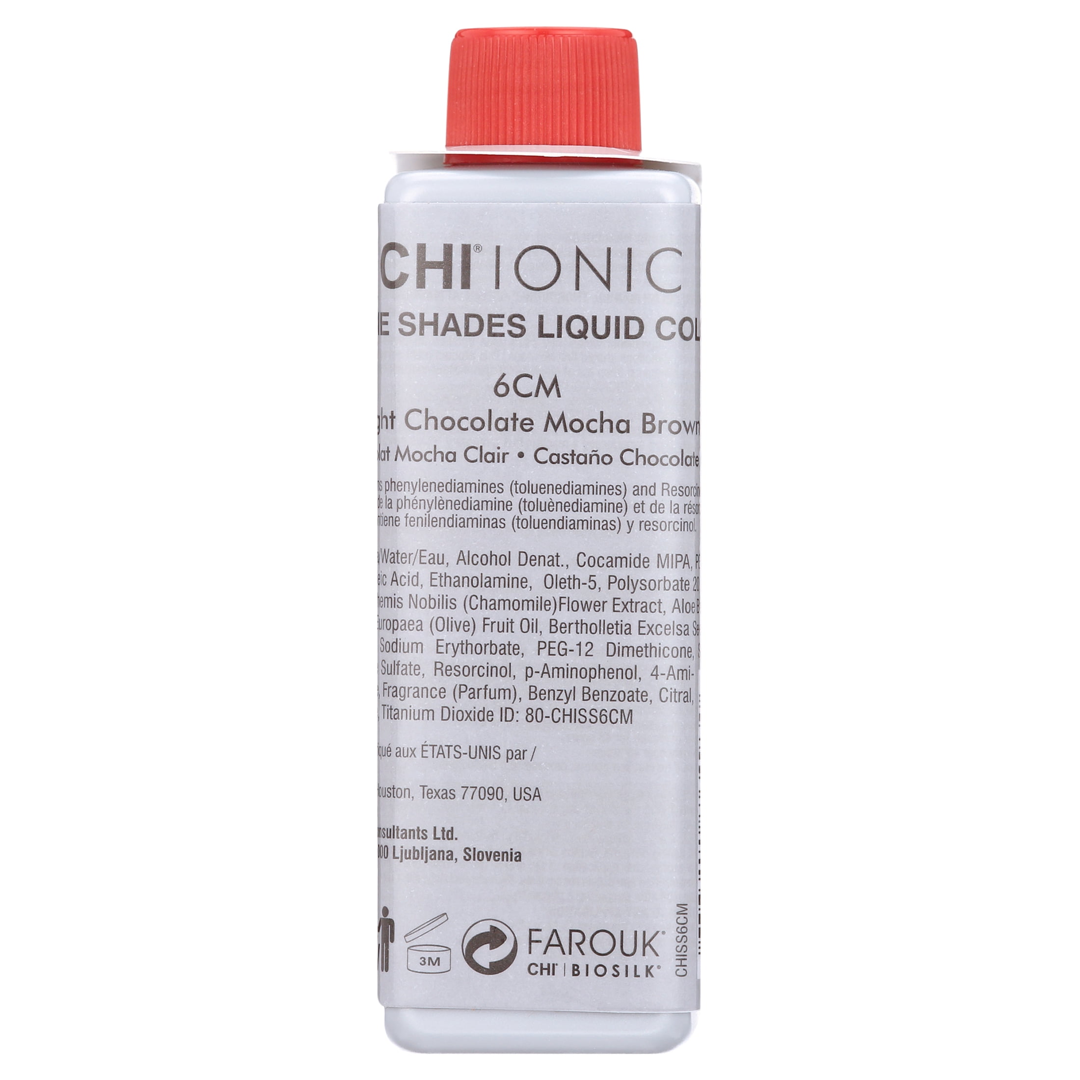 CHI Ionic Shine Shades Liquid Hair Color - 6CM Light Chocolate Mocha Brown - 3 oz