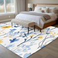 thumbnail image 5 of Area Rug 60×96in, Spring Watercolor Flower Wildflowers Floor Carpet Living Room Rug, Country Blossom Floral Seamless Non-Slip Welcome Mat Indoor Rugs for Bedroom Dining Room, 5 of 9