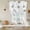 Gray, variant on Pink Blue Flower Balloon Curtains for Living Room/French Door, Spring Watercolor Floral Plant Textured Tie Up Curtains 63 Inch Length Energy Saving Kitchen Curtains Shades for Windows 42"x63"
