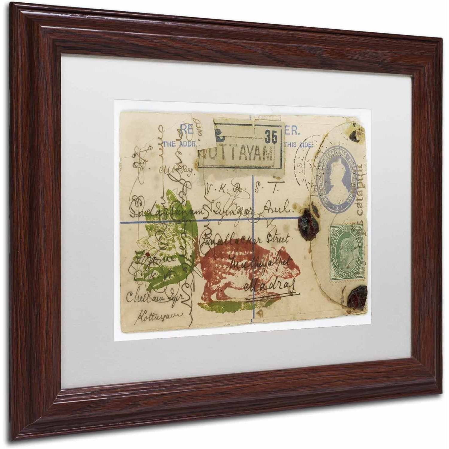 Trademark Fine Art 'Cabbagetail' Canvas Art by Nick Bantock, White Matte, Wood Frame