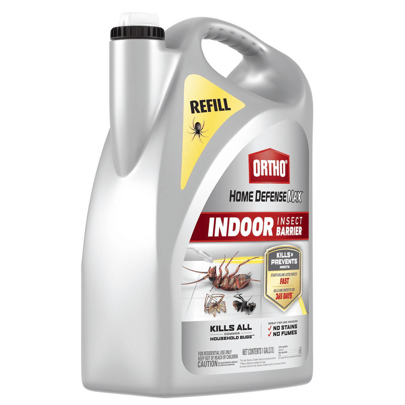 Ortho Home Defense Max Indoor Insect Barrier Refill, Kills Ants and Roaches, 1 gal.