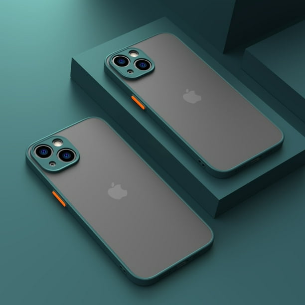 Funda de teléfono transparente mate de lujo para iPhone 14 13 12 11 Pro Xs Max XR X 6 7 8 Plus SE Mini funda trasera de silicona transparente para PC Tan Jianjun unisex