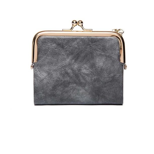 Yhmxh Organizadores y almacenamiento Mini billetera con clip para mujer, estilo retro, multifuncional, plegable, con clip para dinero y tarjetas Almacenamiento de ducha Almacenamiento de juguetes