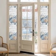 thumbnail image 2 of Blue Starfish Coastal Window Privacy Film,Eucalyptus Summer Nautical Shell Wooden Static Cling UV Sun Blocking Heat Control Window Tint Day and Night,Non-Adhesive One Way Privacy Cover 17.7''x78.7'', 2 of 7