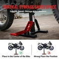 thumbnail image 7 of Accreate Dirt Bike Lift Stand, Hydraulic Motorcycle Lift Stand 440 Lbs Capacity, Adjustable Height Hoist Table, for Dirt Pit Bike Repair, Maintenance, Motorbike Repair Accessories Tools, 7 of 7