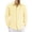 Bright yellow, variant on Linen Button Down Shirts For Men Casual Long Sleeve Lightweight Dress Shirts With Pocket