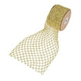 thumbnail image 2 of Yunhgft 1 Roll Glitter Wired Ribbon Home Decoration Stretchable Sparkling Trim Christmas Gold, 2 of 9