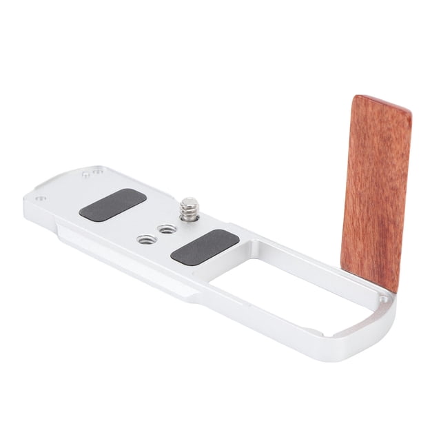 Empuñadura En Forma De L, De aleación De Aluminio Y Madera Para Cámara Lumix S9 Con Placa QR Y Orificio Para Tornillo De 1/4 De Pulgada, Ideal Para Filmación Al Aire Libre Y