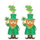 thumbnail image 1 of KAKOWELY 1 par de pendientes del Día de San Patricio, pendientes decorativos, pendientes de trébol de cuatro hojas, pendientes de elfo, 1 of 5