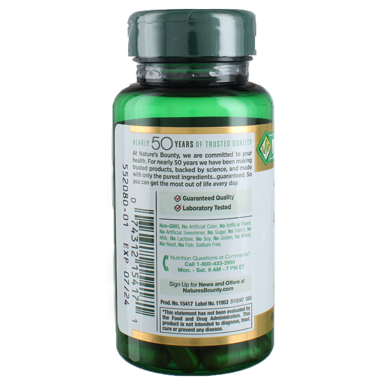 Nature's Bounty Turmeric Capsules 60 Capsules (Pack of 2)