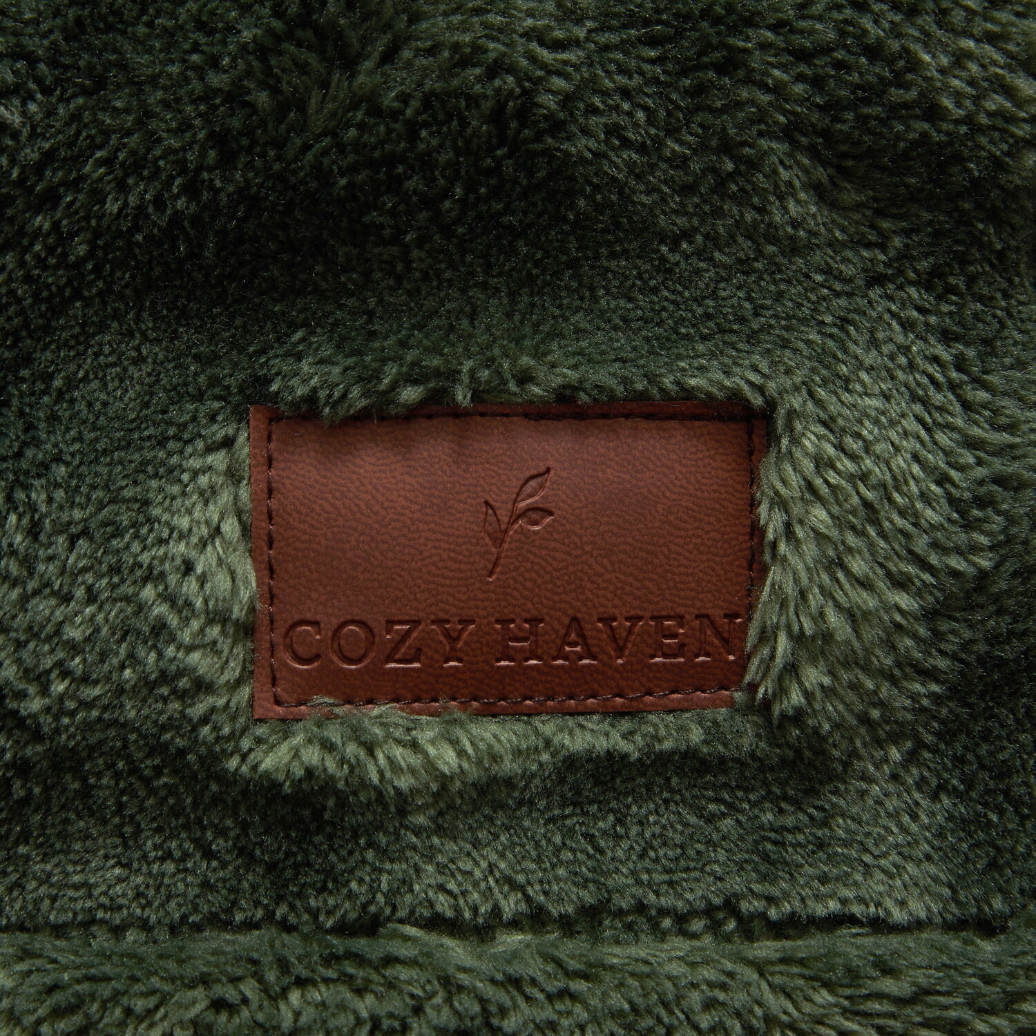 Cozy Haven Luxury Bubble Plush Oversized Couch Throw Blanket, Green, 50 x 72 in