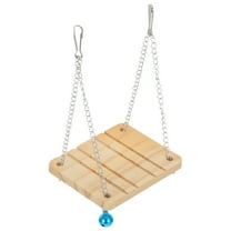 MEIBUTYUP Hamster Toys Activity Swing Pine Wood Small Pet Exercise Playground 1 Piece