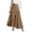 Brown, variant on High Waist Wrap Skirt with Shorts Flowy Skirts for Women Trendy Summer Ruffle High Low Maxi Skirt with Slit (Pink, XXL)