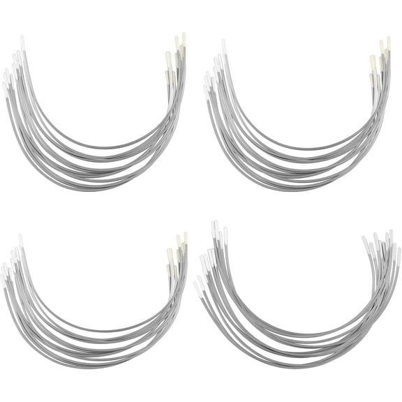 24Pairs Carbon Steel Bra Wires, Heavy Gauge Sturdy Underwire for Bras - Replacement Bra Supporters Sewing Supplies for B Cup E Cup