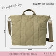 thumbnail image 4 of Kedzie Cloud 9 Tote Bag Quilted Puffer Crossbody Purse, Sage (Women's), 4 of 10