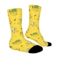 thumbnail image 4 of Banana Yellow Fruit Funny Novelty Crew Socks for Women Men Sports, 4 of 6