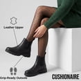 thumbnail image 5 of Cushionaire Women's Britain Chelsea Boots, Soft Vegan Leather, Non-Slip Sole, Memory Foam, Back Pull Tab, Ankle Boots for Women, Wide Widths, 5 of 14