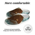 thumbnail image 6 of Kdxio Fresh Coconut Splash Women's Men's Slippers Plush Slip-On House Slipper for Winter Indoor Soft Cushion Non-slip Fluffy Slides Slippers-35/36, 6 of 7