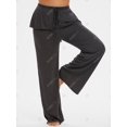 thumbnail image 2 of Pantalones de Pierna Ancha Volantes Talla Extra Rosegal Pantalones de talla grande, 2 of 5