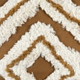 thumbnail image 6 of Northlight 16" Camel Brown Boho Square Cotton Throw Pillow with Tassels, 6 of 6