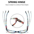 thumbnail image 5 of 3 Pairs of Cat Eye Red Floral Print Reading Glasses Blue Light Blocking Ladies Readers Spring Hinge Presbyopia Glasses +3.50 for Women, 5 of 7