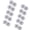 White, variant on Tizuqe 10Pcs Plastic Snap Buttons Fasteners For Kids Clothing Jackets Sewing Project