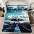 thumbnail image 2 of Castle Fairy Kids Children Airplane Helicopter Full Size Sheets,Transportation Bed Sheets, 2 of 7