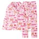 thumbnail image 3 of Conjunto de pijamas Kawaii para Mujer, ropa de dormir de franela cálida, Pijama de Anime para Mujer, ropa de habitación para niñas escolares, camisón Harajuku, invierno, 2 piezas, 3 of 4