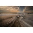 thumbnail image 2 of Jaynes Gallery 14x11 Black Ornate Wood Framed with Double Matting Museum Art Print Titled - USA-New Jersey-Cape May National Seashore Cloudy sunrise on seashore, 2 of 4