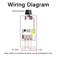 thumbnail image 3 of AC 220V 10000W SCR Motor Speed Controller Volt Regulator Dimmer Thermostat, 3 of 11