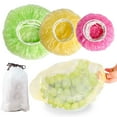 thumbnail image 6 of Elastic Food Storage Covers, Reusable Stretch Plastic Wrap Bowl Covers, Elastic Alternative to Foil Food Storage Covers Fresh Keeping Bags for Family Outdoor Picnic, 6 of 6