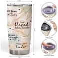 thumbnail image 4 of Inspirational Gifts She is Extraordinary Stainless Steel Tumbler 20oz 30oz Mental Health Gifts - Positive Daily Affirmations for Women Girls, Positive Thoughts Travel Cups, 4 of 7