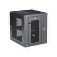 thumbnail image 2 of StarTech.com 12U 19" Wall Mount Network Cabinet, 16" Deep Hinged Locking IT Network Switch Depth Enclosure, Vented Computer Equipment Data Rack with Shelf & Flexible Side Panels, Assembled - 12U Vented Cabinet (RK12WALHM) - Rack enclosure cabinet - wall mountable - black - 12U, 2 of 8