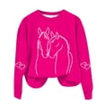 thumbnail image 4 of Maqroz Girls Tops Long Sleeve Fashion Printed T Shirt Casual Loose Comfory Lightweight Spring Fall Pullover Tops S-Xxl Casual Holiday Daily Sudaderas Para NiñAs, 4 of 4