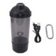 thumbnail image 1 of Botella mezcladora eléctrica de proteínas, portátil, recargable, para leche, café, color negro, 1 of 14